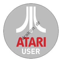 Sticker naklejka na auto Atari User 80mm