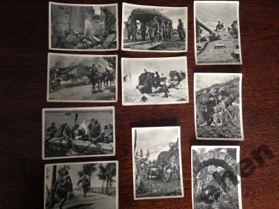 20 oryginalnych pocztówek WAFFEN-SS- unikat