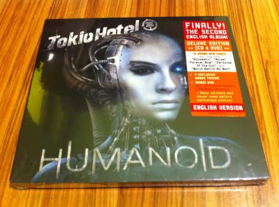 TOKIO HOTEL HUMANOID DELUXE ENGLISH CD+DVD! FOLIA!