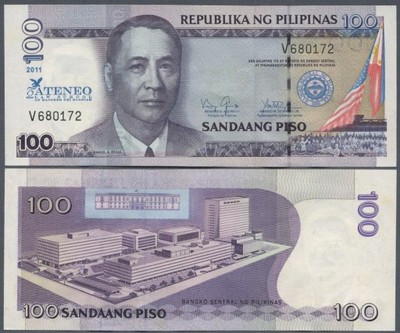### FILIPINY - P-NL - 2011 - 100 PISO ATENEO