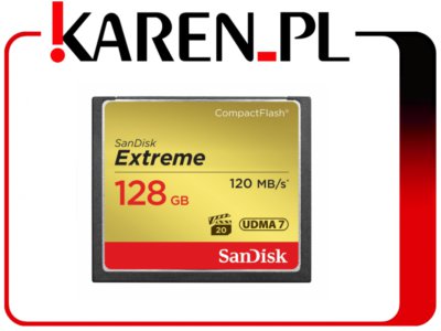 Karta SanDisk CF 128GB Extreme 120/85