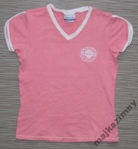 Reebok Różowa Koszulka T-shirt Sportowy Damski r.M