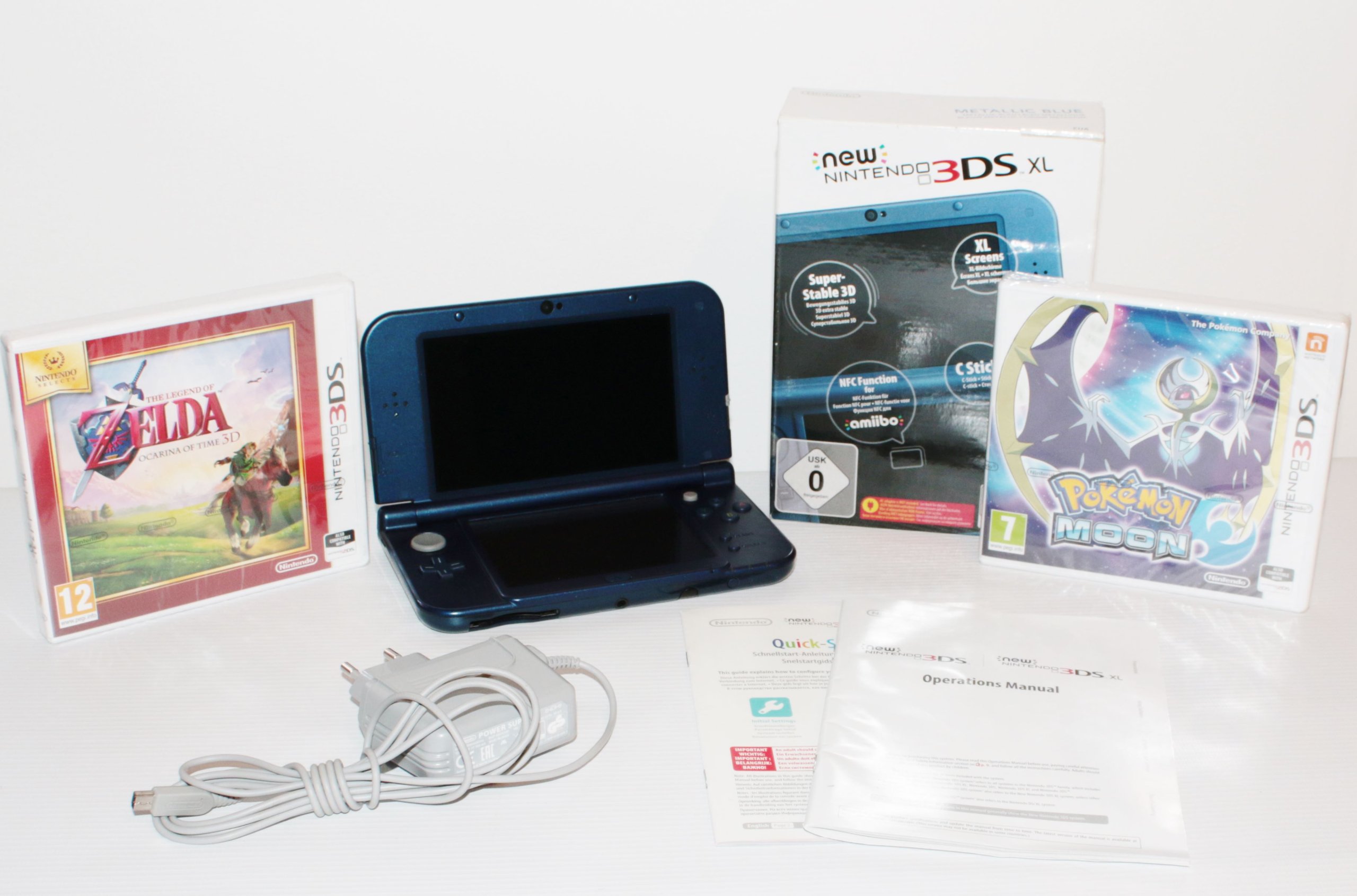 New Nintendo 3DS XL   Pokemon + Zelda  GW 6 MC