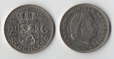 HOLANDIA 1970 2,5 GULDEN