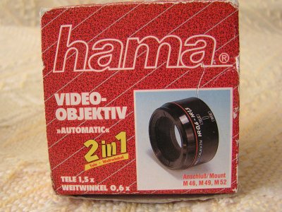 Foto Video-obiektiv ,,automatik &quot; Hama 2 in 1