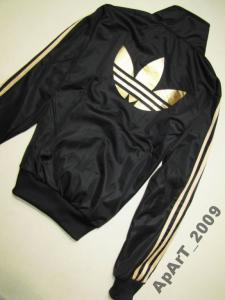 Bluza damska-adidas-złote logo-S - 5544065369 - oficjalne archiwum Allegro