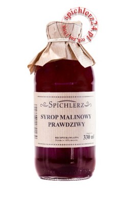 Syrop Malinowy - Spichlerz - PRAWDZIWY - 330 ml