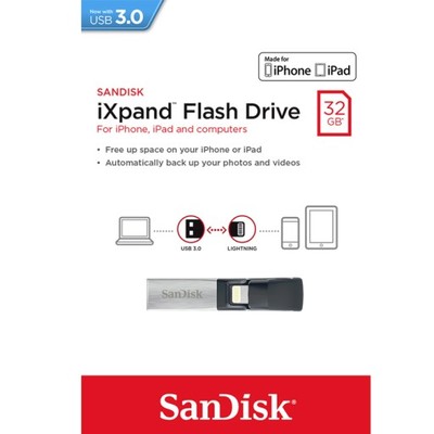 Sandisk 32 GB iXpand Dual Typ Lightning USB 3.0
