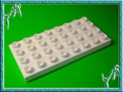 TS Nowe LEGO DUPLO - płytka PŁYTA 4x8 biała