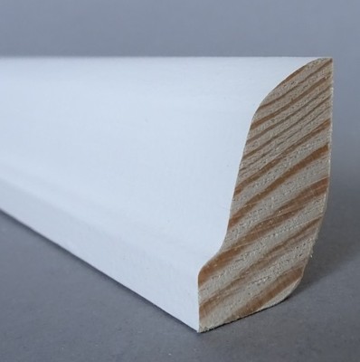 Listwa  przypodłogowa  sosnowa biała 2x3cm