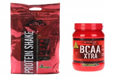 Protein Shake 2000g + BCAA xtra 500g Białko+Amino