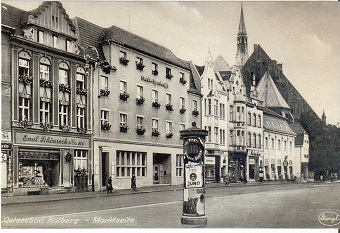 Kolberg- Kolobrzeg. Markt- rynek przed 1945 r.