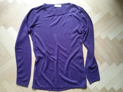 BONPRIX klasyczny fioletowy sweterek m