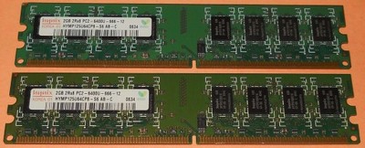 HYNIX 4GB 2x2GB PC2-6400 800MHz DUAL Intel AMD