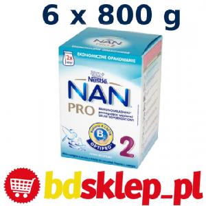 Nestle Nan Pro 2 Mleko 6x 800g powyżej 6 miesiąca