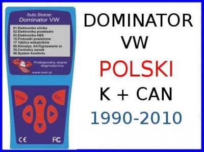 Dominator VW Polski KKL CAN adaptacje PL 90-2010r.