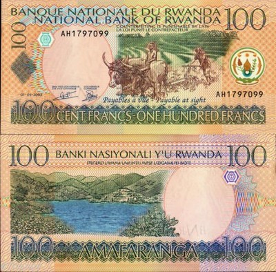 RWANDA - 100 franków / francs 2003 - P-29b - UNC