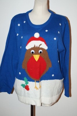 SWETEREK  sweter Świąteczny święta PINGWIN L 40/42