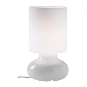IKEA LYKTA Lampa stołowa NOCNA LAMPA biały s06 - 6084833224 - oficjalne  archiwum Allegro