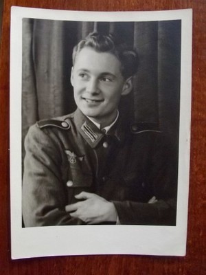 Zdjęcie portret żołnierz WH WEHRMACHT wym.16,7x12