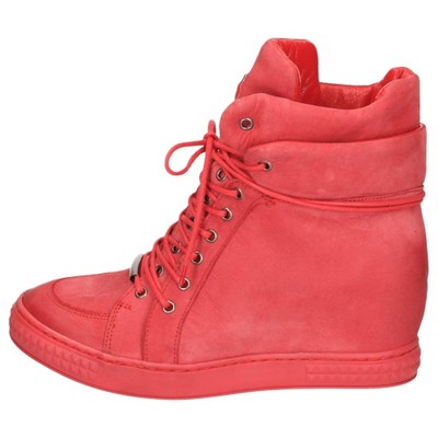 Sneakersy damskie na koturnie CARINII czerwone 37 - 6455364884 - oficjalne  archiwum Allegro