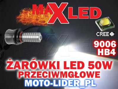 Żarówka Żarówki MAX LED przeciwmgłowe H11 50W Cree