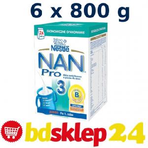 Nestle Nan Pro 3 mleko ZESTAW 6x 800g po 1 roku