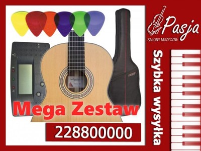 Gitara klasyczna La Mancha LSM Mega Zestaw