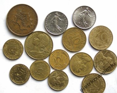 Francja. Zestaw monet (4)