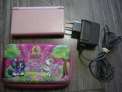 Zestaw Nintendo DS Lite Róż Etui Ładowarka