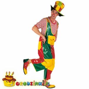 Spodnie Kolorowe Ogrodniczki KLAUN Clown r.56