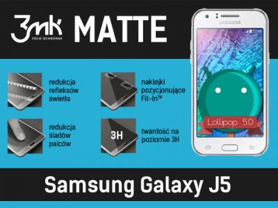 Matowa folia 3mk MATTE na Samsung Galaxy J5