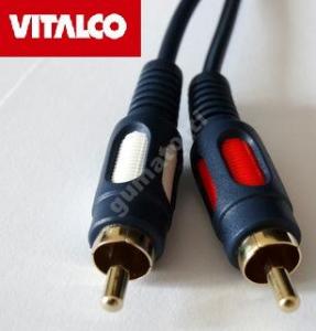 Kabel Przewód 2 RCA chinch łezka VITALCO 0,5m