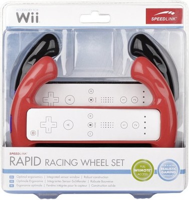 Zestaw nakładek-kierownice Rapid Racing Wheel; Wii
