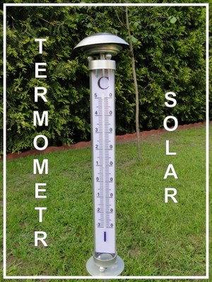 Termometr ogrodowy solarowy duży - 6334950022 - oficjalne archiwum Allegro