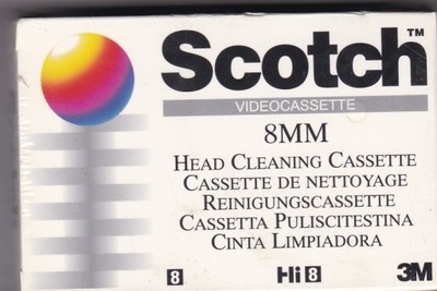 Scotch 8mm Video Cassette Head Cleaner  NOWA