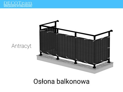 Oslona Balkonowa Rattanowa 75x600cm Antracyt 6118518792 Oficjalne Archiwum Allegro