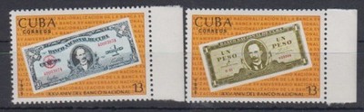 F6.MNH Kuba 15. rocznica upaństwowienia Banku Kuby