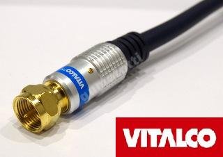 Kabel przyłącze wtyk F digital 1,0m Vitalco