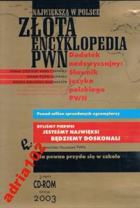 ZŁOTA ENCYKLOPEDIA PWN CD-ROM EDYCJA 2003