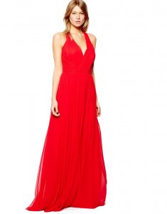 Sukienka Mango dla ASOS kolor czerwony Rozmiar L