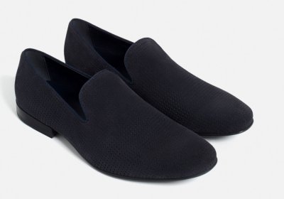 ZARA męskie buty mokasyny skórzane slippersy 40-45 - 6227779425 - oficjalne  archiwum Allegro