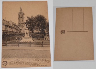 Stara pocztówka - Mons - Monument Francois Dolez