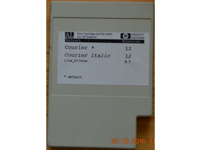 HP  DeskJet Custom Font Cartridge 22706 DMO