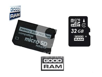 Karta pamięci micro SDHC 32GB PSP Pro Duo