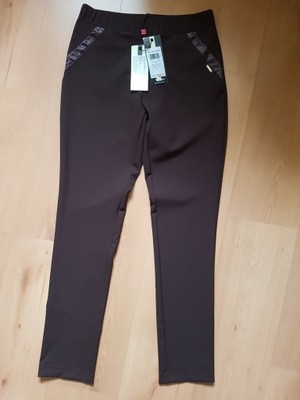 monnari 36/S spodnie legginsy brązowe nowe - 6894023848 - oficjalne  archiwum Allegro