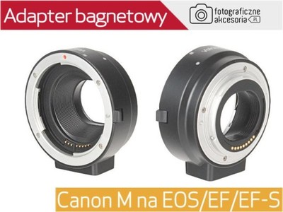 Adapter bagnetowy z Canon M na Canon EOS EF EF-S