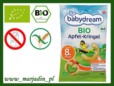 BabyDream Bio Chrupki Jabłkowe Proso Kukurydza Ryż