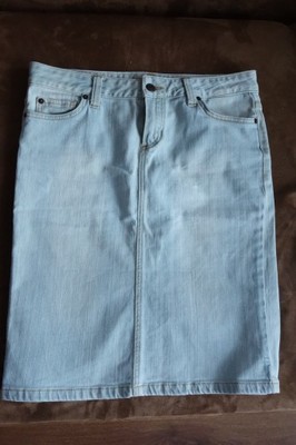 spódnica jeans Massimo Dutti ołówkowa midi L