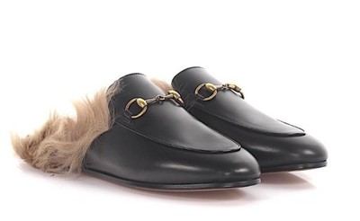 Gucci slipper rozmiary klapki z futrem - 6897523389 - oficjalne archiwum  Allegro